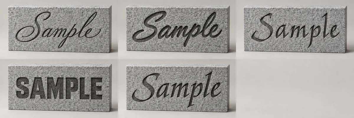 AI-generated thin formal script. specimen reading Sample; illustrative Park Ave. category, not an exact font outline